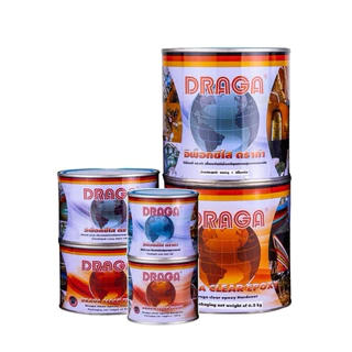 DRAGA - กาวอีพ๊อกซี่อเนกประสงค์ ชนิดใส อุดรอยรั่ว ซ่อมรอยร้าวคอนกรีต กระเบื้อง ขนาด 1 และ 1.5 กิโลกรัม (ของแท้💯)