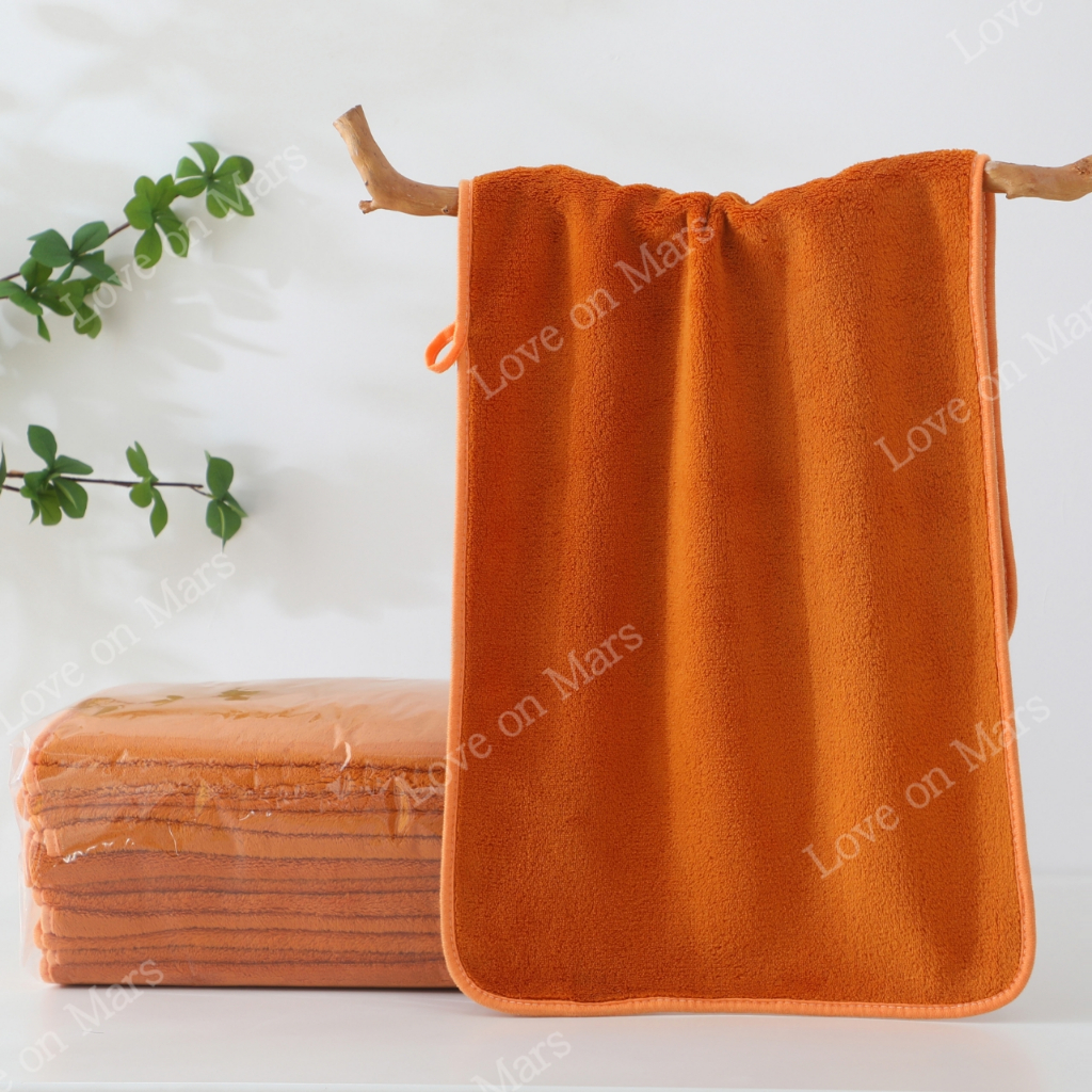 ผ้าเช็ดตัว พระสงฆ์ ผืนใหญ่ ผ้าขนหนูพระ สำหรับถวายพระภิกษุสงฆ์ ขนาด34*74 Cm 70*140 Cm ไม่มีลายสีพระ ผ้าขนหนูขนแกะปะการัง - รูปที่ 5