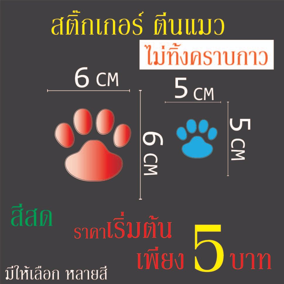สติ๊กเกอร์รอยเท้า สีสันสดใส (มี 2 ขนาด)