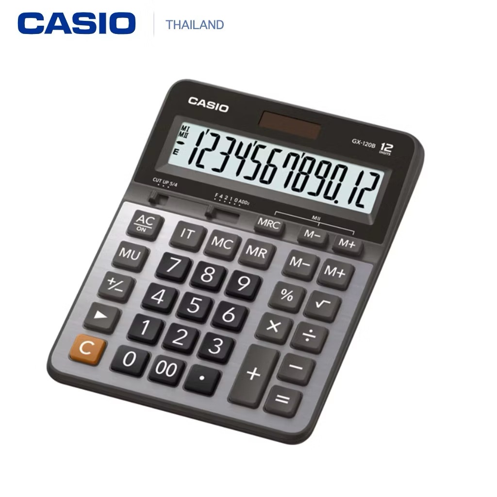 Casio GX-120B GX-12B GX-12B-WE เครื่องคิดเลขตั้งโต๊ะ ประกันศูนย์ 2ปี ของแท้ 💯  12หลัก  ของแท้ ของใหม