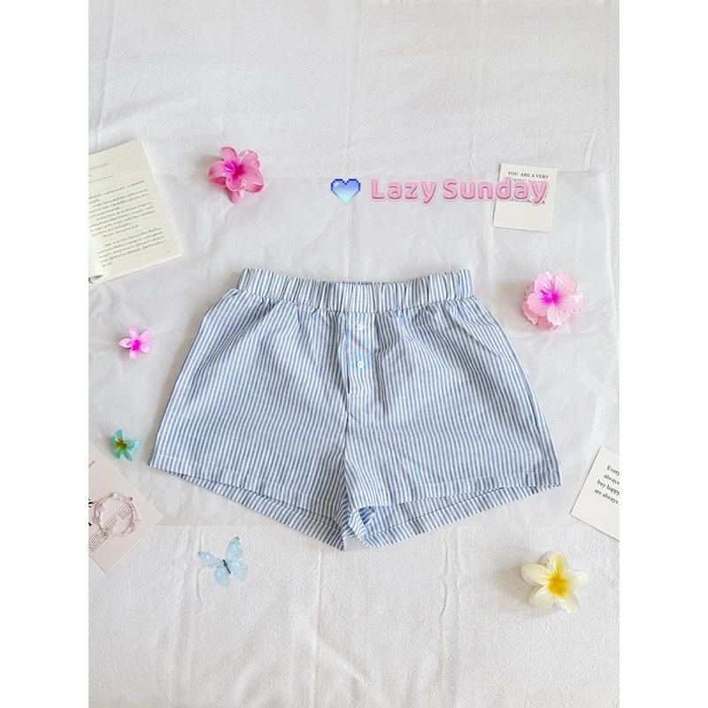 ST1113 Lazy Sunday กางเกงขาสั้น 🦋🌊
