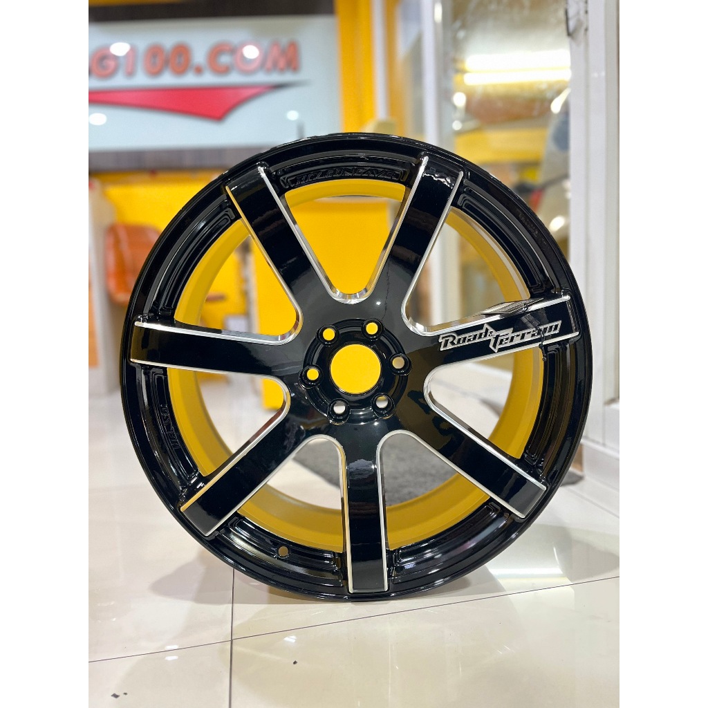 แม็กซ์ใหม่ Lenso RTC 6รู114 Offset35 ดำเงามิลลิ่ง สำหรับนาวาร่า กว้าง9 ขอบ20นิ้ว(13242)