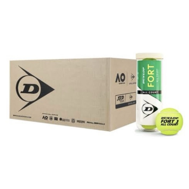New ลูกเทนนิส ดันลอป Dunlop fort all court (จำนวน 24 กระป๋อง)(1ลัง) ***รบกวนสั่ง1ลังต่อ1ออร์เดอร์*เนื่องจากขนส่งไม่รับ*