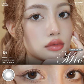 คอนแทคเลนส์ Mio Brown / Gray (Kitty Kawaii) ขนาดมินิ 🌷 ตาหวาน ละมุนแบบมีมิติ