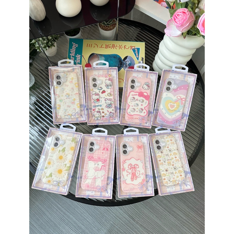 AD289เคสใสสกรีนลายน่ารักรุ่น13-16PMพร้อมส่งจากไทย