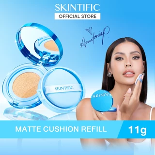 【REFILL】SKINTIFIC Perfect Stay Velvet Matte Cushion สีฟ้า คุชชั่น รองพื้น แป้งผสมรองพื้น ปกปิดขั้นสุด สร้างลุคแมตต์เนียน