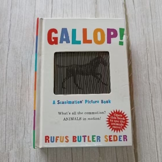#มือสอง Gallop! Rufus Butler Seder _A Scanimation Picture Book