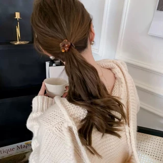 ยางรัดผม สายยางตกแต่งดอกไม้ เครื่องประดับผมที่เรียบง่าย เครื่องประดับผมเรียบง่ายสไตล์ญี่ปุ่นและเกาหลี