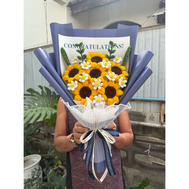 ทานตะวันลวดกำมะหยี่ 6 ดอก