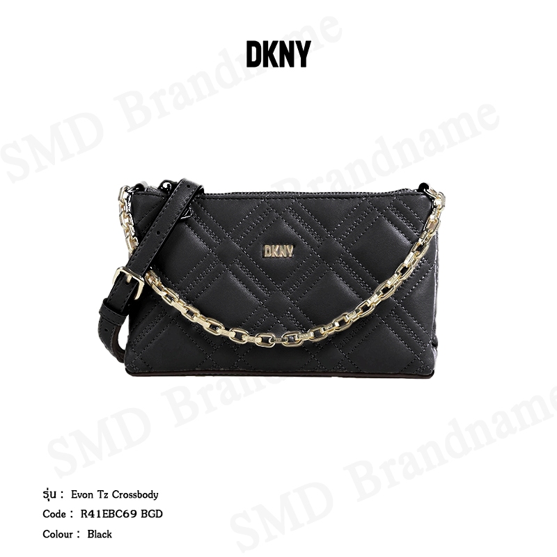 DKNY กระเป๋าสะพายข้าง รุ่น Evon Tz Crossbody Code: R41EBC69 BGD