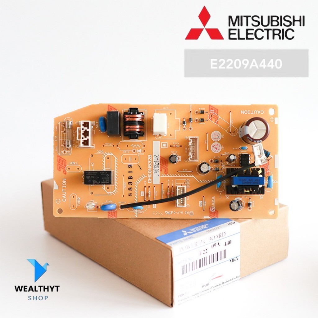 E2209A440 แผงวงจรแอร์ Mitsubishi Electric บอร์ดคอยล์เย็น แผงบอร์ดแอร์มิตซูบิชิ รุ่น MS-GN09VF, MS-GN