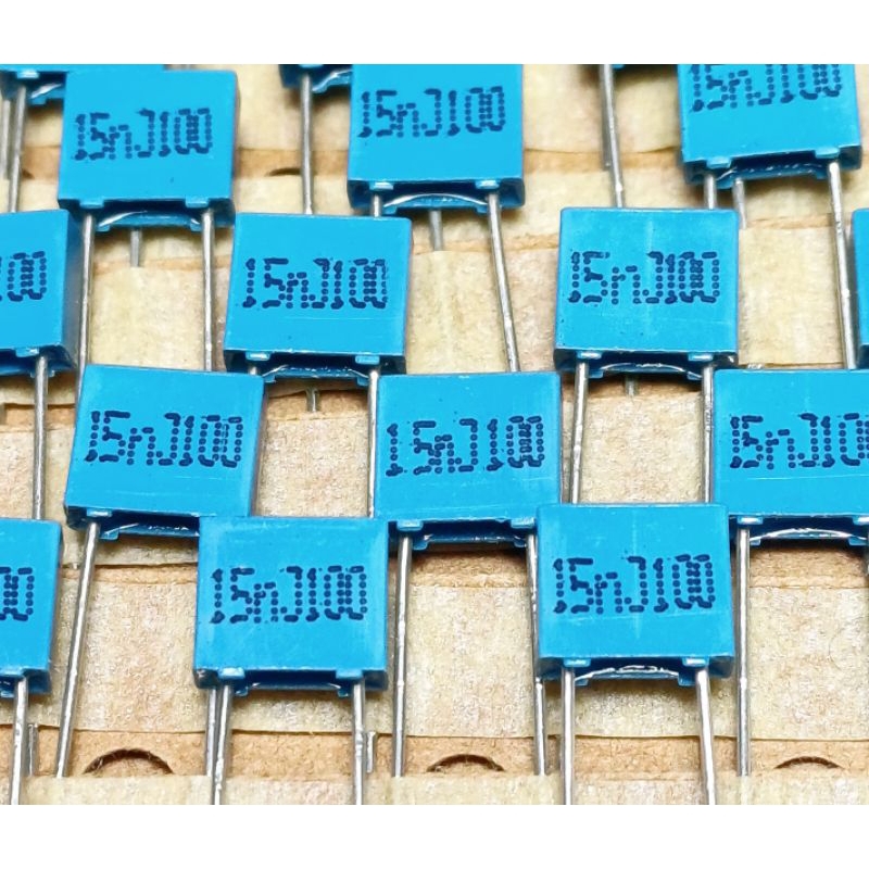 (ราคา10ตัว) Epcos 0.015uf 15nf 153 100v polyester film capacitor ตัวเก็บประจุ คาปาซิเตอร์