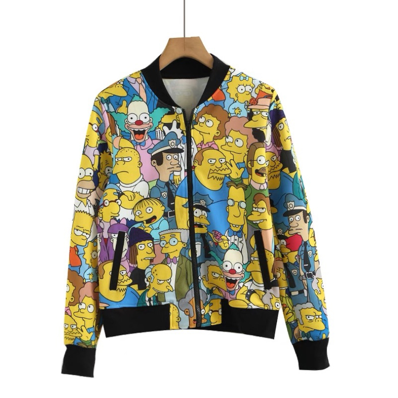เสื้อแจ็คเก็ต เสื้อวอร์ม ลายSimpson (Ts556)