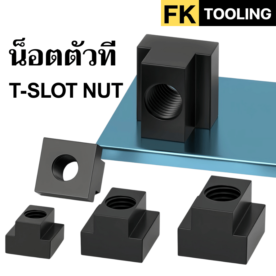 น็อตตัวที - T-SLOT NUT ตัวยึดโต๊ะ Table
