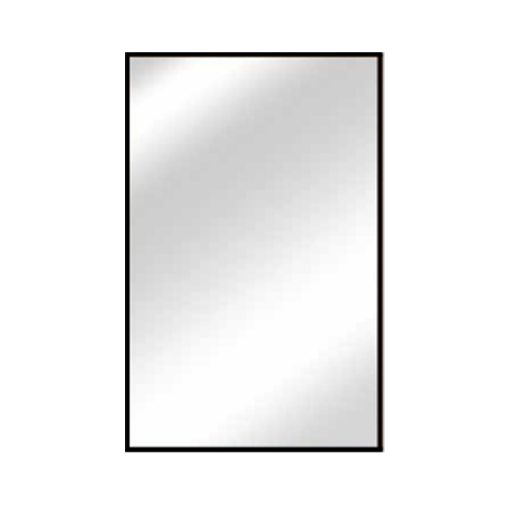 COTTO MF3613BK กระจกเงากรอบอลูมิเนียม สีดำ กระจกหนา 3 มม. 505 x 705 มม. รุ่น VINCENT