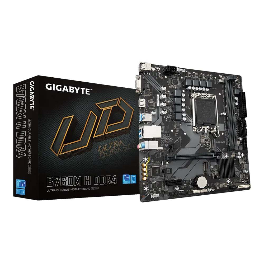 MAINBOARD (1700) GIGABYTE B760M H DDR4 (REV. 1.0)