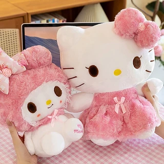 35/65 ซม. ตุ๊กตาแมวน่ารัก ลายกุหลาบ กระต่ายหวาน สไตล์คาวาอี้ ตุ๊กตานุ่ม หมอนกอด ของขวัญวันเกิดเด็ก