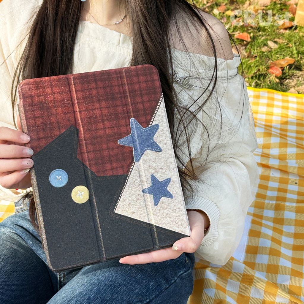 🚀จัดส่งทันที🚀เคสไอแพด เดนิม Pro11 Gen12 Air7/6 11 Air5/4 10.9 Gen9/8 Star เคสipad Gen6/5 Air3 Mini7