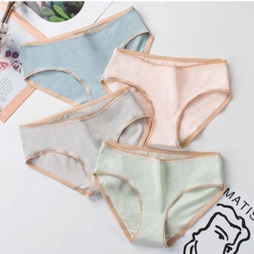 E80 กางเกงในผ้าคอตตอน95%+ผ้าสเปนเดก5% สวมง่าย ใส่สบาย