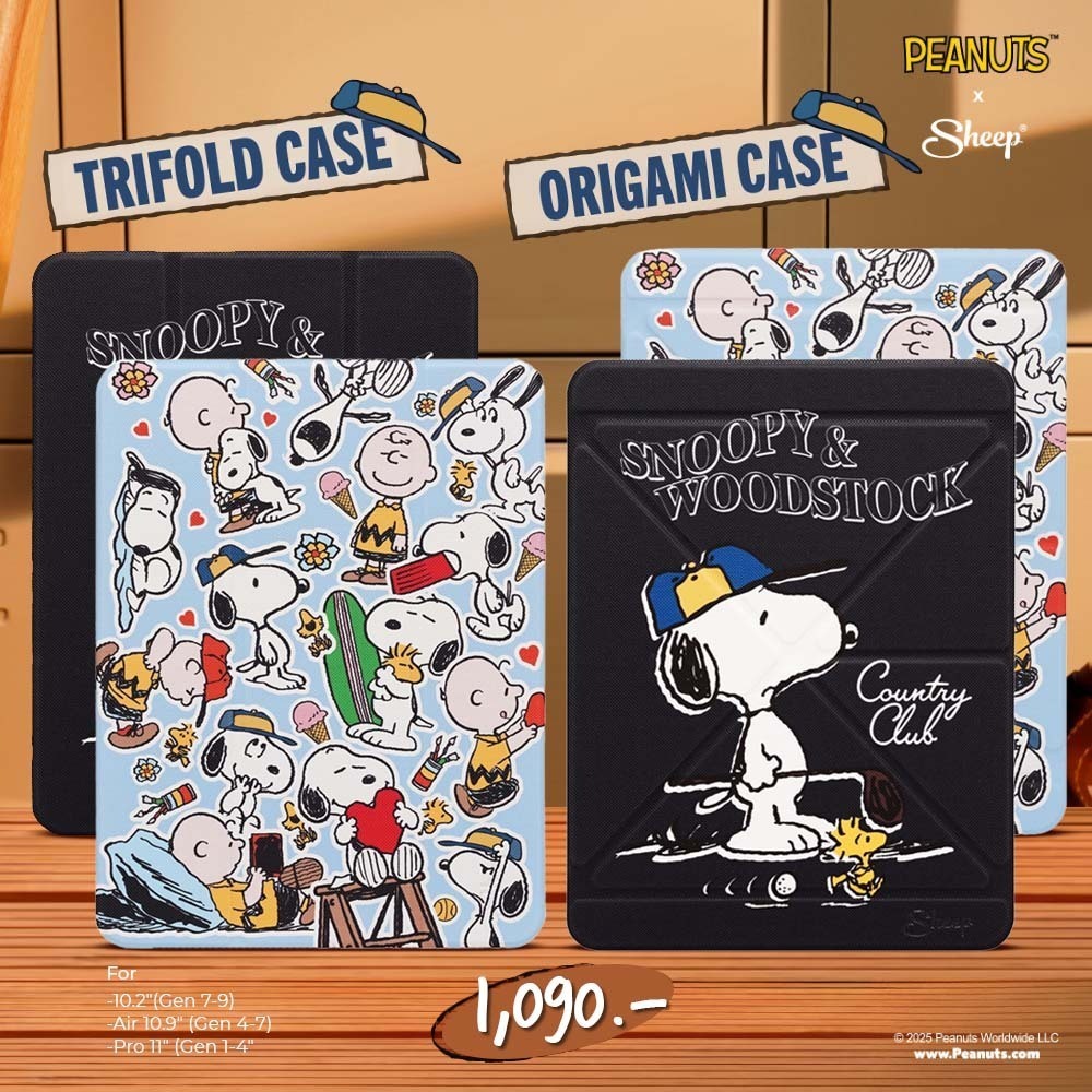 [Origami/Trifold Air4-6] เคสสำหรับไอแพด 10.9/11" Air4/Air5/Air6 2024 มีที่เก็บปากกาPencil2 เคสไม่ดันฟิล์มรวมลายลิขสิทธิ์ - ภาพย่อย 3