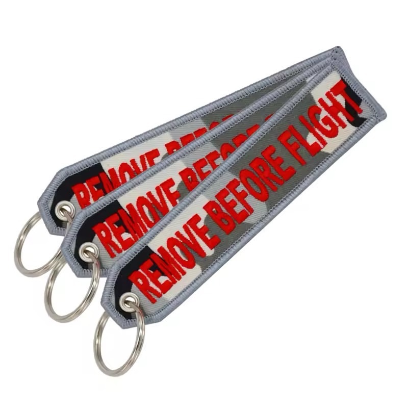 REMOVE BEFORE FLIGHT ลายทหารป้ายแท็ก พวงกุญแจ ถอดก่อนบินแท็กรถจักรยานยนต์รถยนต์กระเป๋าเป้สะพายหลัง