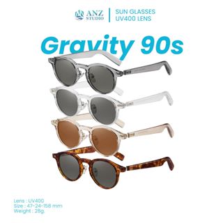 ANZ STUDIO แว่นกันแดด UV400 รุ่น GRAVITY 90s กรอบใส ขาเจลลี่…