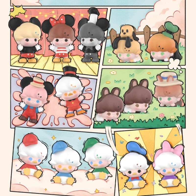 🩵สุ่ม/เลือกตัว🩷 POP BEAN DIMOO WORLD × DISNEY Classic Series (แบ่งขาย 1 ตัว)