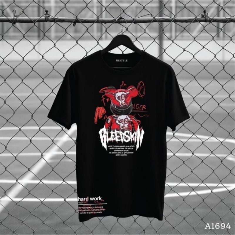 เสื้อยืด ผ้าCotton100% สกรีน แบบดิจิตอล เนื้อผ้าหนานุ่ม A1694-แขนสั้น
