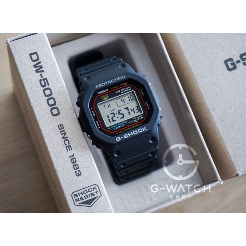 [มีของพร้อมจัดส่ง][MADE IN JAPAN] CASIO G-SHOCK DW-5000R-1A, DW-5000R-1, DW-5000R, DW-5000, DW-5000R