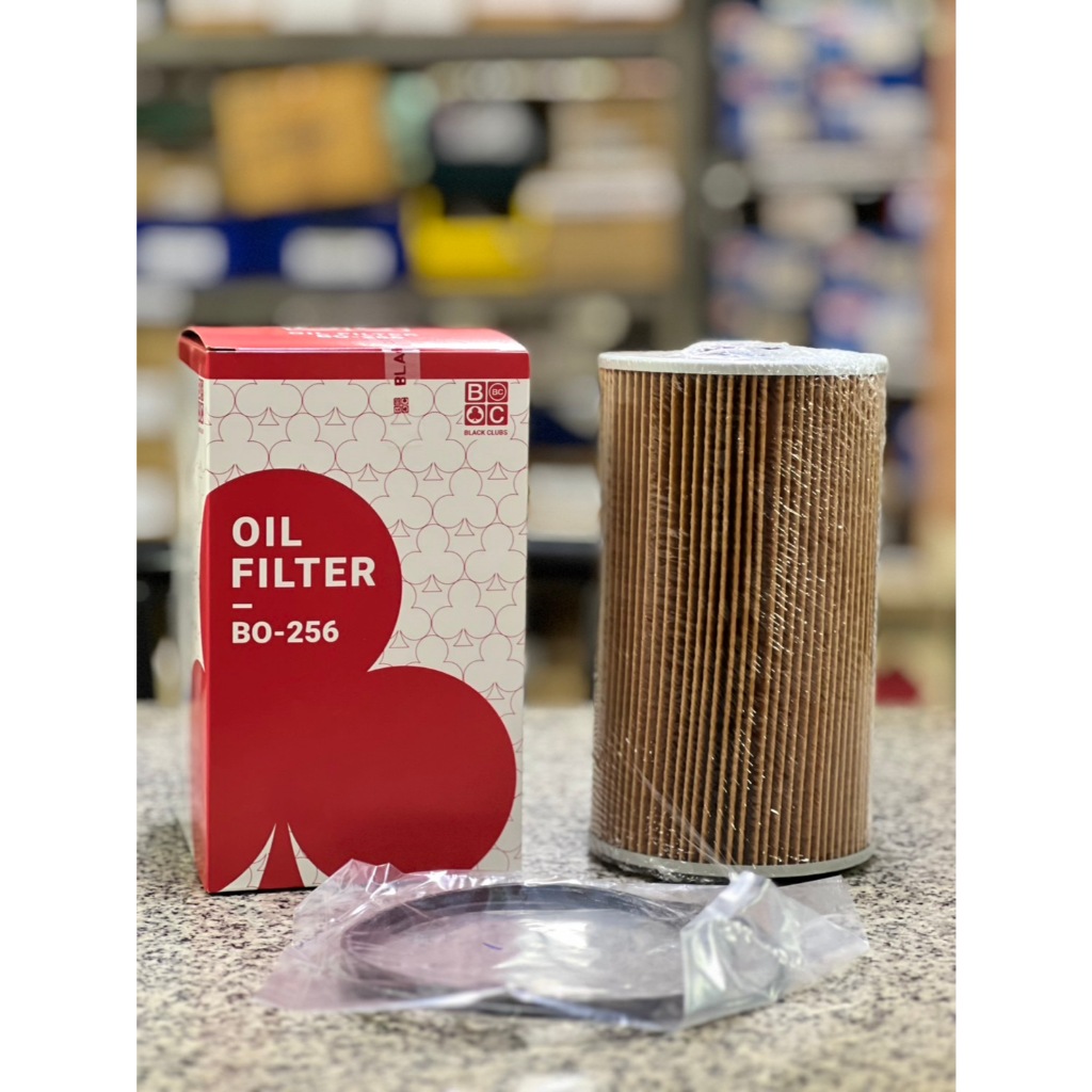 กรองน้ำมันเครื่อง อีซูส เดก้า 360hp หัวลาก ลูกเล็ก ยี่ห้อ Blackclubs #BO-256 ISUZU Deca 360hp
