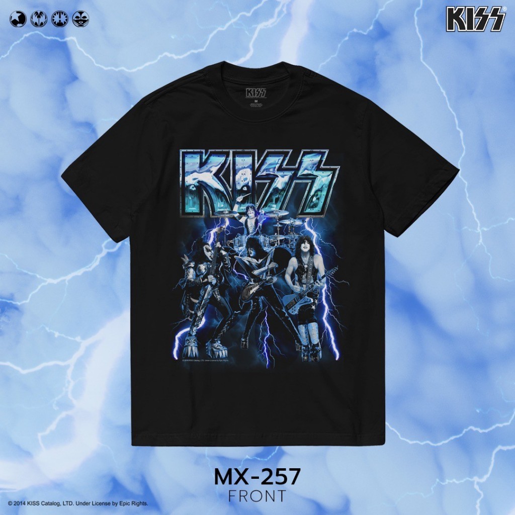 Power 7 Shop เสื้อยืดวง คิส ลิขสิทธ์แท้ KISS T-SHIRTS (MX-257) ราคา ถูกที่สุด ดีลบีเคเค แกลเลอรีภาพที่ 2