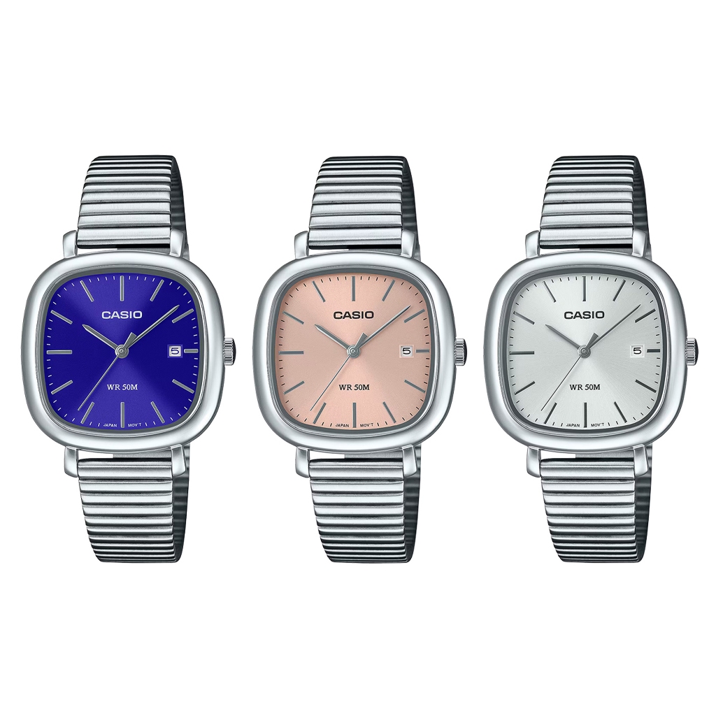Casio Standard สายสแตนเลส รุ่น LTP-B166D, LTP-B166D-2A, LTP-B166D-4A,LTP-B166D-7A