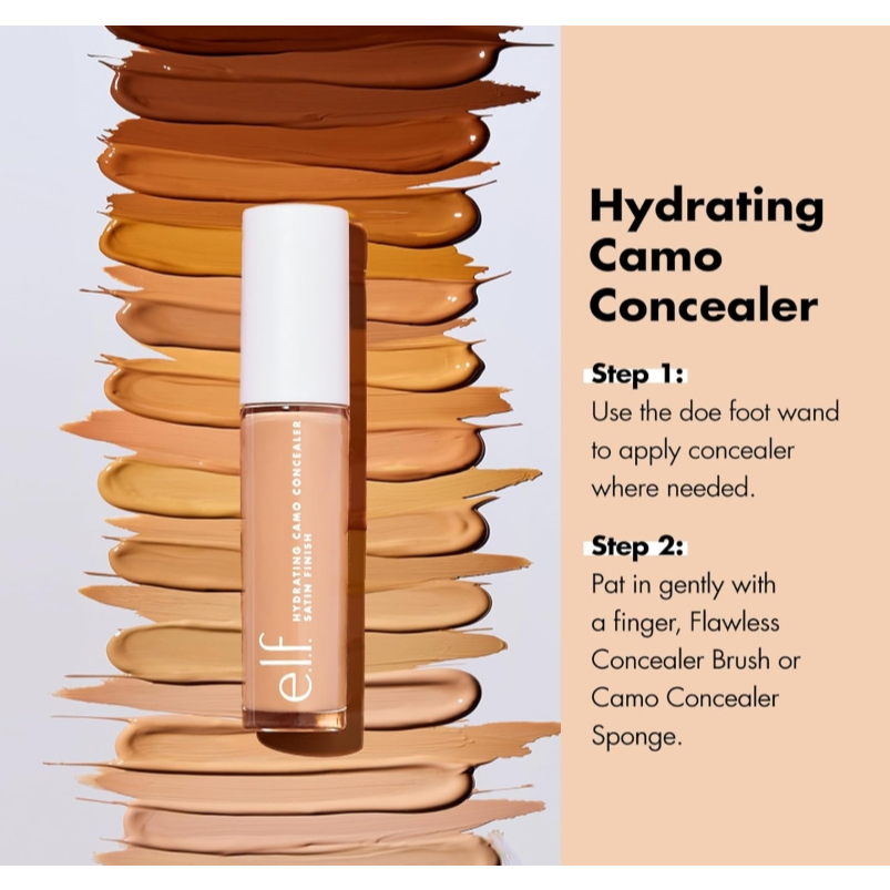 e.l.f. cosmetics Hydrating Satin Camo Concealer คอนซีลเลอร์เนื้อซาติน ชุ่มชื้นไม่ตกร่อง