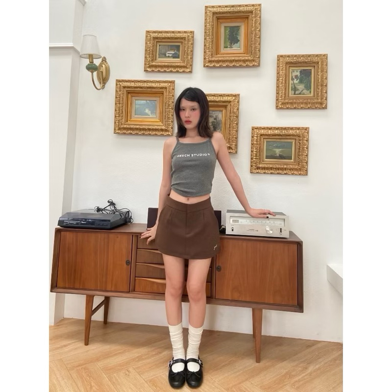 Geschwisters sollie skirt สีน้ำตาล Size S like new