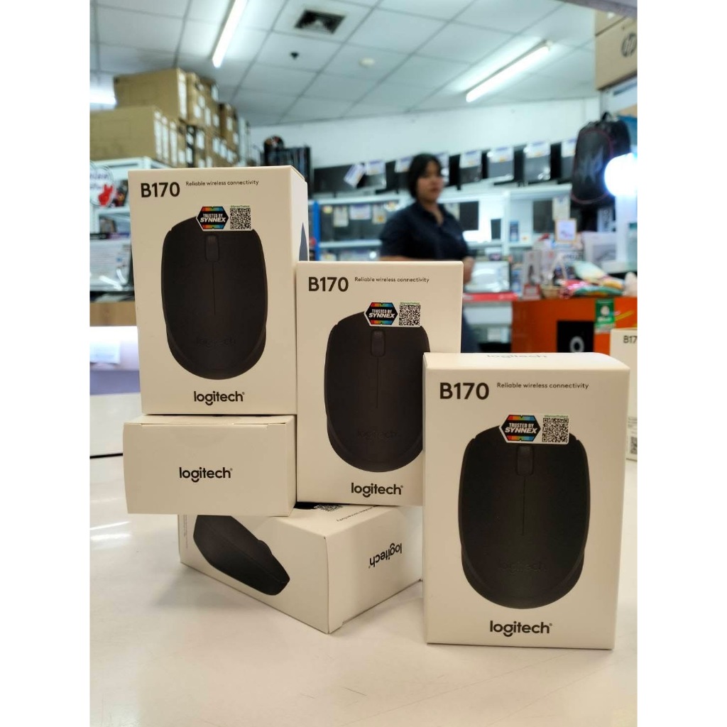 เมาส์ไร้สาย Logitech Wireless Mouse B170 Black