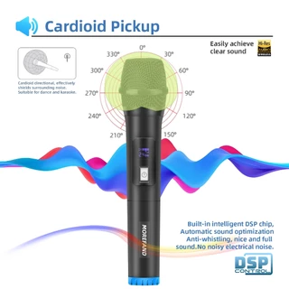 ไมค์ ไมค์โครโฟน ไมค์ลอย คู่ ไมโครโฟน ไมค์ไร้สาย ไมโครโฟนไร้สาย Wireless Microphone ไมค์บลูทูธไร้สาย คาราโ