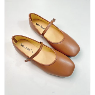 รองเท้าแมรี่เจน(PU-234)น้ำหนักเบาใส่สบายใส่แล้วเท้าเรียวสวยสายปรับระดับได้