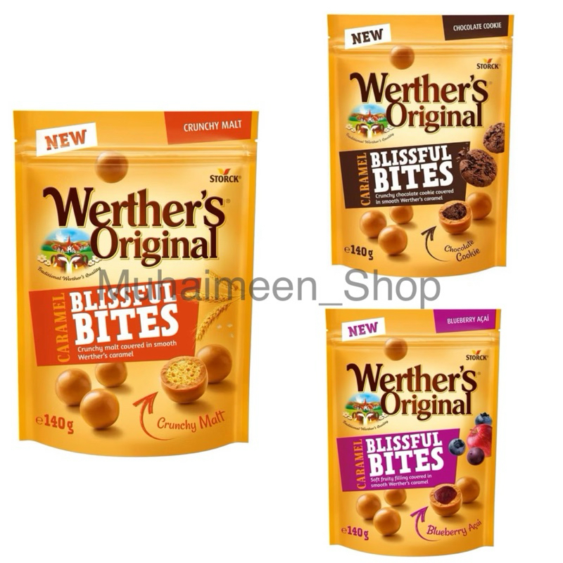 WERTHERS BLISSFUL BITES 140G X 12