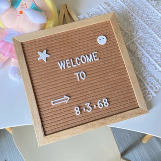 Letter board ป้ายปักอักษร25*25 (ป้าย+อักษร+ขาตั้ง)