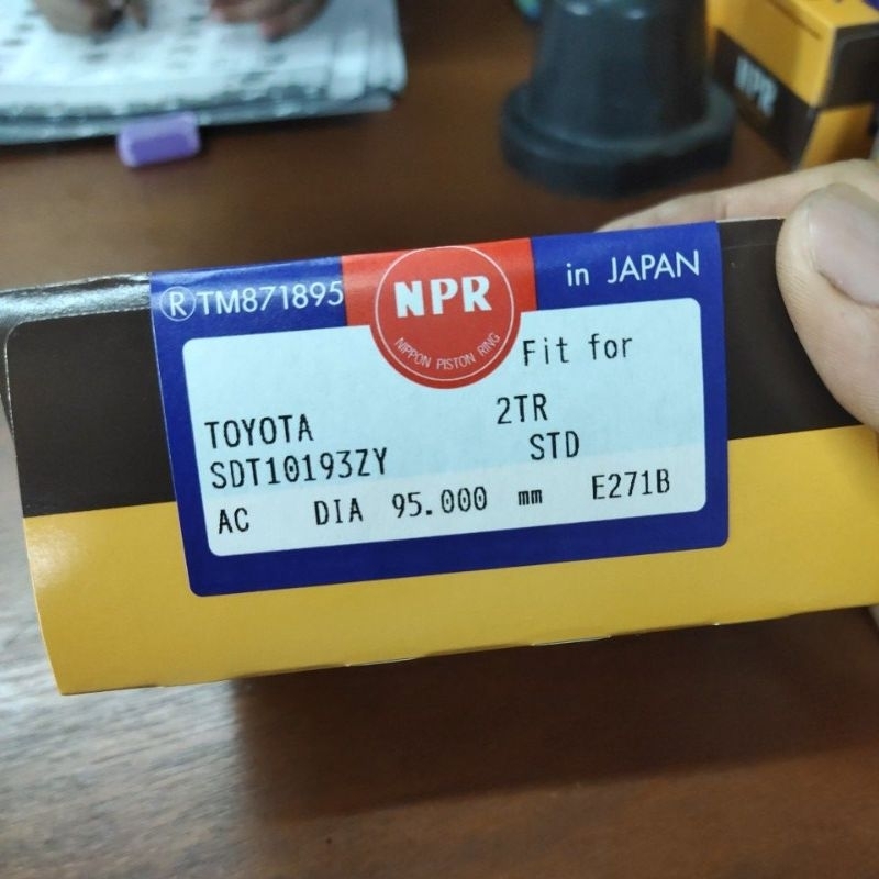 แหวนลูกสูบ Toyota 2TR-FE (STD)