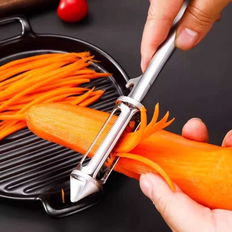 มีดปอกเปลือก ผักผลไม้ จบในด้ามเดียว สไลด์ซอย เจาะรูหัวผักผลไม้ PARING KNIFE (ไม่มีกล่อง)