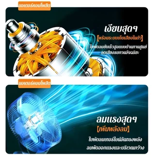 ‼เย็นลง 3 วินาที‼ พัดลมพกพา พัดลมตั้งโต๊ะ 8นิ้ว ลมแรง5ระดับ พร้อมไฟกลางคืน หมุนได้720° ลมแรงเสียงเบา Desktop Fan