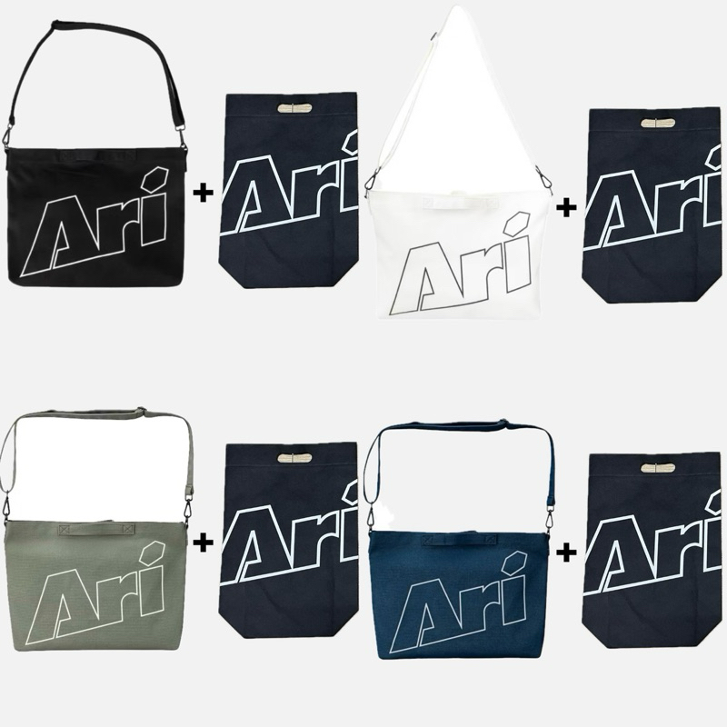 ARI SHOULDER BAG / กระเป๋าสะพายไหล่ Ari สีดำ สีกรม สีเทา สีขาว