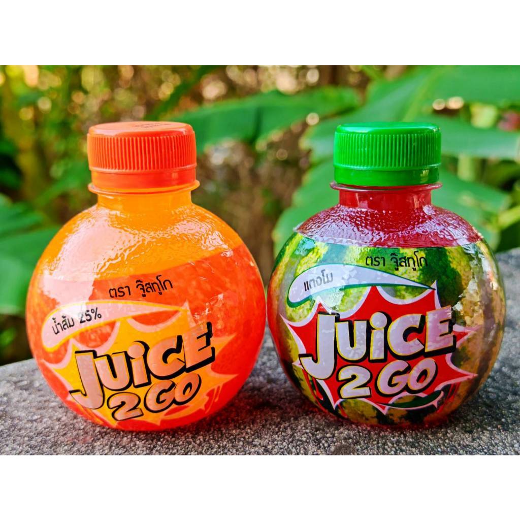 Juice2go น้ำผลไม้ ส้ม และ แตงโม  1ลัง 48 ขวด