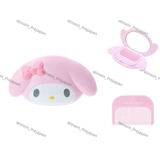 🌸ของแท้พร้อมส่ง🌸 ตลับกระจกพร้อมหวี สำหรับพกพา ลาย Hello Kitty kt / Hello Kitty / HelloKitty Sanrio mx นำเข้าจากญี่ปุ่น🇯🇵