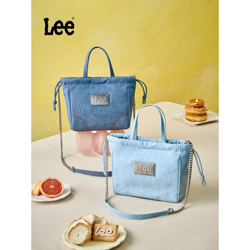 (Pre-order) กระเป๋าสะพายผ้ายีนส์Leeลิขสิทธิ์แท้💯🥣👜 กระเป๋าสะพายข้าง
