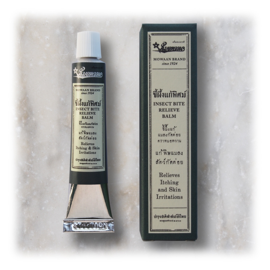 [แก้คันจากลมพิษ แมลง] Mowaan หมอหวาน Insect Bite Releive Balm ขี้ผึ้งแก้พิศม์ ๑๐ กรัม เสลดพังพอนเข้มข้น
