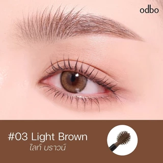 ถูก/แท้/มีไลฟ์ มาสคาร่าคิ้ว ODBO Airy Brow Mascara มาสคาร่าคิ้วหัวพุ่ม ปัดคิ้ว ย้อมคิ้ว คิ้วตั้ง คิ้วสวย กันน้ำ