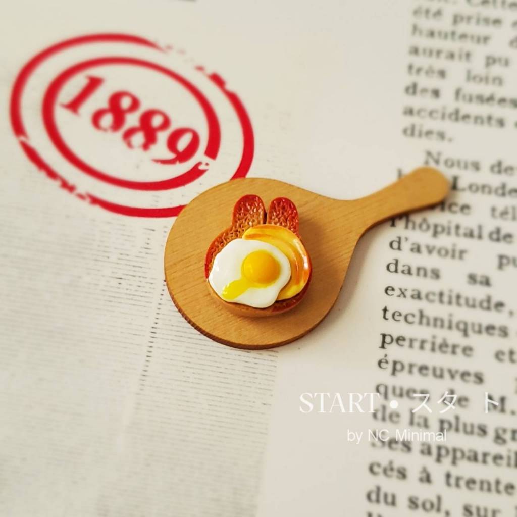 START • スタ−ト STM1007 Bunny Toast Magnet พร้อมส่ง แม่เหล็กติดตู้เย็น รูปบันนี่โทสต์ เรซิ่นจิ๋ว ติดตู้เย็น ติดบอร์ด ล็อคเก - รูปที่ 4