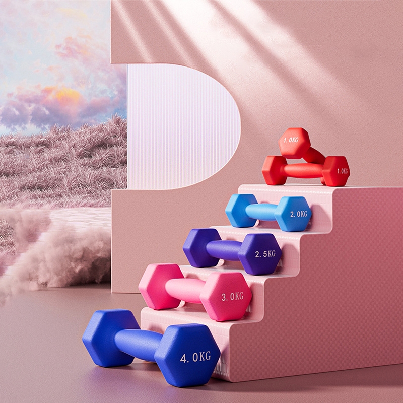【 ถุงมือฟรี 】ดัมเบล พาสเทล 1kg-2kg-3kg ออกกำลังกาย Dumbbells กระชับแขน เพิ่มกล้ามเนื้อ ฟิตเนส สำหรับลดไขมันต้นแขน รูปที่ 5